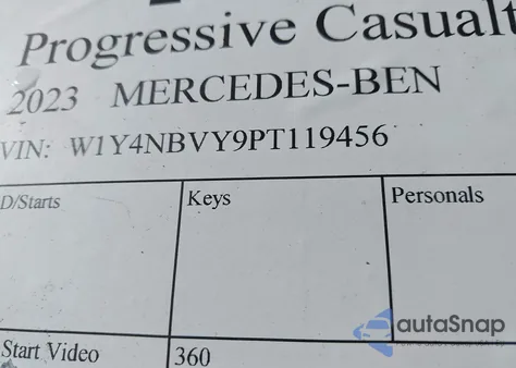 2023 Mercedes-Benz Sprinter 2500 Standard Roof 4-Cyl Diesel Ho from USA, damaged, VIN W1Y4NBVY9PT119456